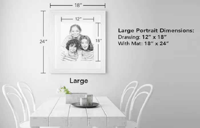 large sizes portraits