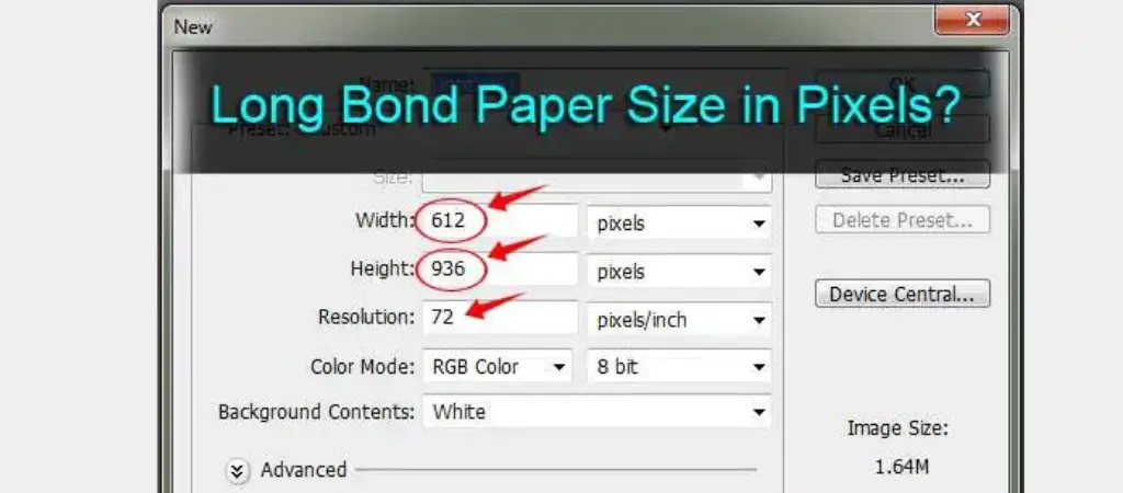 what size is long bond paper in inches